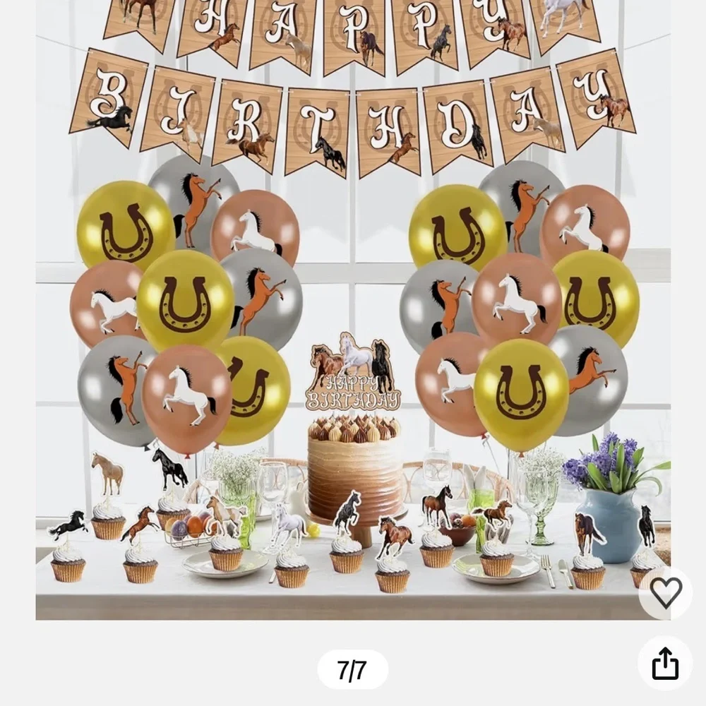 Equestrian Party Decor Set